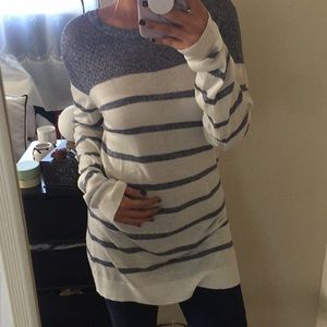 Blue & White Striped Sweater